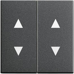 115028 Двойная клавиша для жалюзи со стрелками Антрацит Gira