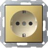 0188614 Розетка с заземляющими контактами 16А/250В Латунь Gira