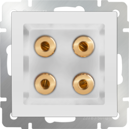 WL01-AUDIOx4 Акустическая розетка (белый) Antik Werkel a030771