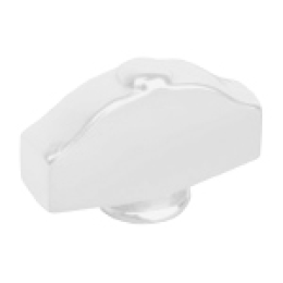 FD02314WH Поворотная ручка типа "овал фигурный", цвет white FEDE