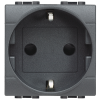 L4141AN LivingLight Розетка силовая 2К+З с автоматическими клеммами Bticino