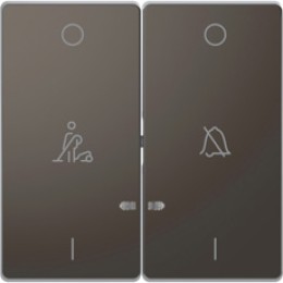 MTN3429-6034 D-life клавиша 2-ная, линзой led, символ: звонок/горничная, антрацит Merten