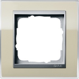 0211776 Рамка Event Clear Песочный / Алюминий 1-постовая Gira