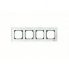 MTN404419 Рамка M-Elegance Белый бриллиант 4-постовая Merten