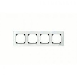 MTN404419 Рамка M-Elegance Белый бриллиант 4-постовая Merten