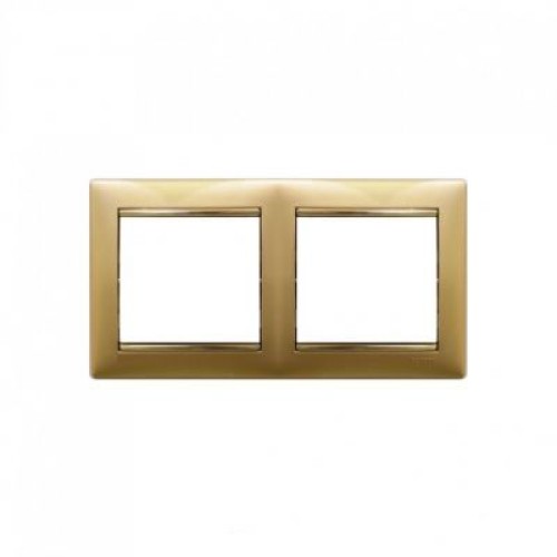 770302 Рамка Valena Золото матовое 2-постовая Legrand