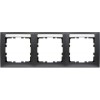 10239969 Рамка S.1 Антрацит матовый 3-постовая Berker