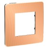 NU280258 Рамка Unica Studio Metal Медь / Антрацит 1-постовая Schneider Electric