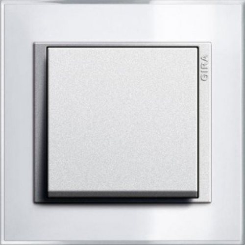 0211726 Рамка Event Clear Белый / Алюминий 1-постовая Gira