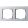 021225 Рамка E2 Алюминий 2-постовая Gira