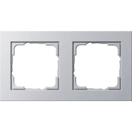 021225 Рамка E2 Алюминий 2-постовая Gira