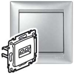 770231 Valena Розетка комп(RJ45) 2-ая 5 кат.крепление винт с лапками Legrand