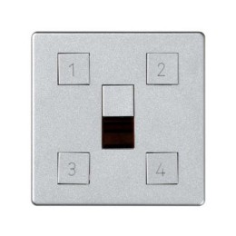 82048-93 Накладка на сценарный контроллер освещения, S82 Detail алюминий Simon