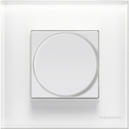 N2260.2 BL Механизм электронного поворотного светорегулятора 60-400 Вт, 2-модульный, серия Zenit, цвет альпийский белый, ABB