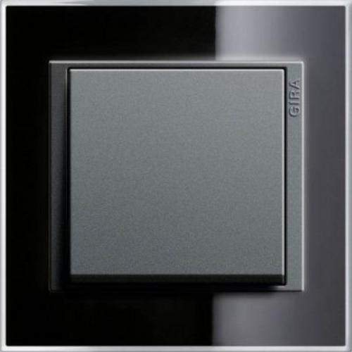 0211738 Рамка Event Clear Черный 1-постовая Gira