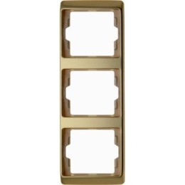 13340002 Рамка Arsys Золото 3-постовая вертикальная Berker