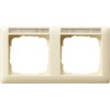 109201 Рамка Standard 55 Кремовый глянец, с полем для надписи 2-постовая Gira