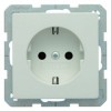 47436089 Штепсельная розетка SCHUKO цвет: полярная белизна, с эффектом бархата, Q.1 Berker