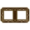 FD01352PBCL Рамка Siena Bright Patina 2-постовая Fede