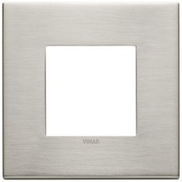 22642.11 Рамка Eikon EXE Никель матовый 2-модульная Vimar