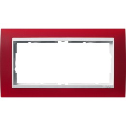 1002398 Рамка без перегородки Event Красный / Белый 2-постовая Gira