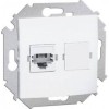 1591563-030 Розетка компьютерная RJ45 кат.6а (АМР, FTP), белый Simon 15