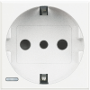 HD4140 Axolute Розетка 2К+З, 10/16 А с центральным и боковыми заземляющими контактами Schuko, с защитными шторками Bticino