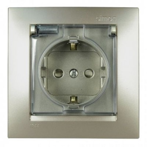 1500610-034 Рамка универсальная, 1 пост, шампань Simon 15