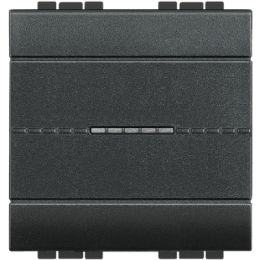 L4054M2 LivingLight Переключатель промежуточный Axial с автоматическими клеммами, размер 2 модуля Bticino