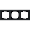 021309 Рамка установочная E2 Черный матовый 3-постовая Gira