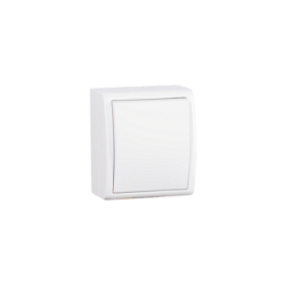 1594101-030 Выключатель одноклавишный, IP54, 10А 250В, винтовой зажим, S15 Aqua, белый Simon 15 Aqua