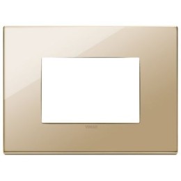 22653.82 Рамка Eikon EXE Золото 3-модульная Vimar