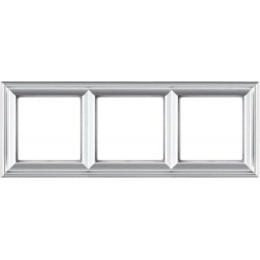 EPD483AL Рамка ECO Profi Deco Алюминий 3-постовая гор/верт. Jung