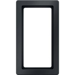 13096086 Рамка с большим вырезом Q.1 Антрацит с эффектом бархата 2-постовая Berker