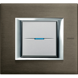 HA4802BR Рамка Axolute Квадрат Бронза 2-модульная Bticino