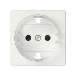 82043-30 Накладка на 2-х полюсн. розетку 2P+E с заземл. с уменьш.глубиной уст., S82,82Н,82Д, белый Simon
