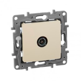 672351 Розетка TV - «звезда» - 2 дБ - 0-2400 мГц - Etika - слоновая кость Legrand