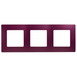 672563 Рамка Etika Сливовый 3-постовая Legrand