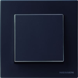 8571 NS Рамка Sky Черный бархат 1-постовая ABB