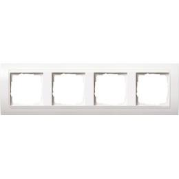 0214327 Рамка Event Белый матовый 4-постовая Gira