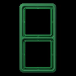 CD582WUGN Рамка CD Ударопрочная Зеленый 2-постовая Jung