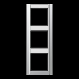 A583NAAL Рамка с шильдиком A 500 Алюминий 3-постовая вертикальная Jung