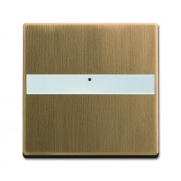 1731-0-2024 (1764 NLI-840-500), Клавиша с полем для надписи, со световодом, для выключателей/переключателей/кнопок, серия Династия, Латунь античная, ABB