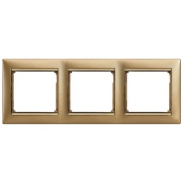 770303 Рамка Valena Золото матовое 3-постовая Legrand