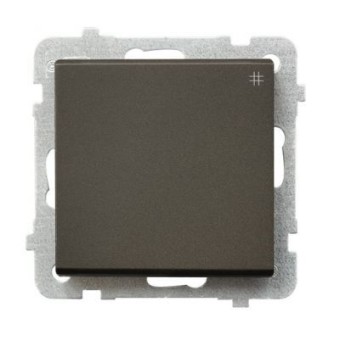 Ospel Sonata Шоколадный металлик Выключатель перекрестный (сх.7), без рамки LP-4R/m/40