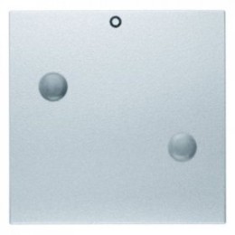 15731404 Прикручивающаяся клавиша с надписью "0" цвет: алюминий, матовый B.1/B.7 Glas Berker