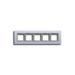 LSP985AL Рамка LS Plus Алюминий 5-постовая Jung