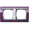 0212756 Рамка Event Clear Фиолетовый / Алюминий 2-постовая Gira