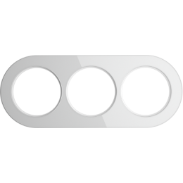 WL21-frame-03 Рамка на 3 поста (Белый) Favorit Runda Werkel a044890