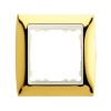 82714-66 Рамка декоративная, 1 пост, Simon 82, золото-слоновая кость